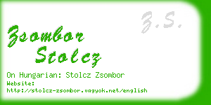 zsombor stolcz business card